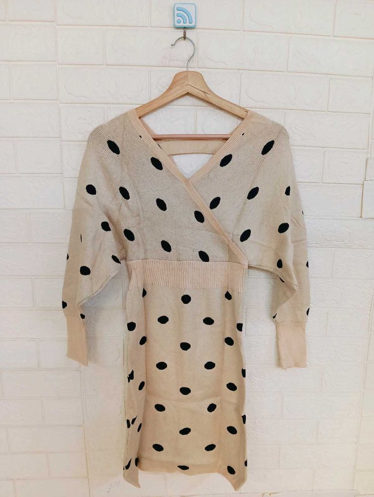mini polka dot y2k body fit dress