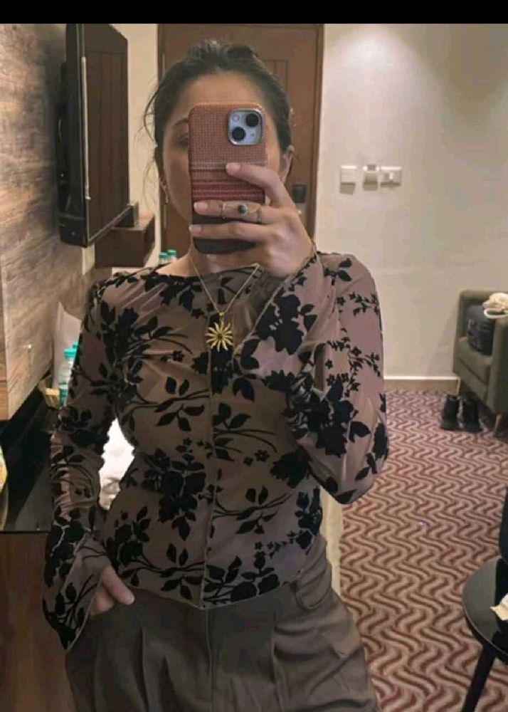 SAVANA Floral Print Top