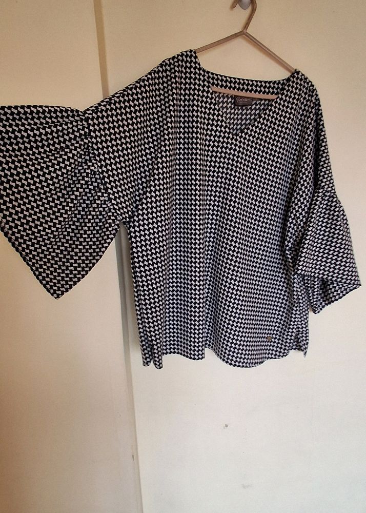 Grey Check Top