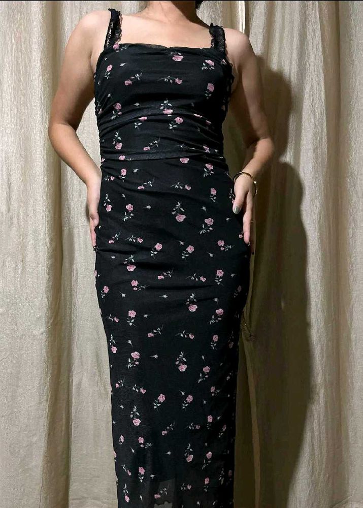 Floral Print Midi Dress