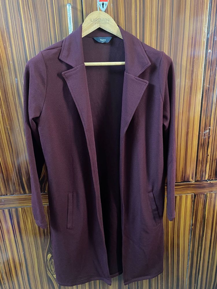 Burgundy Duster Coat