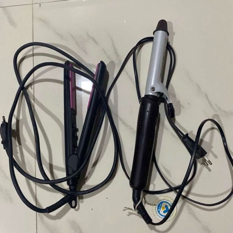 Hair Styling Duo: Flat Iron &amp; Curling Iro