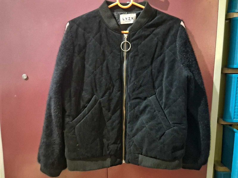 velvet puffer jacket