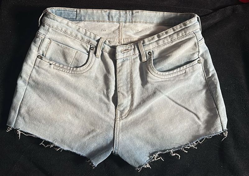 Light Wash Denim Shorts