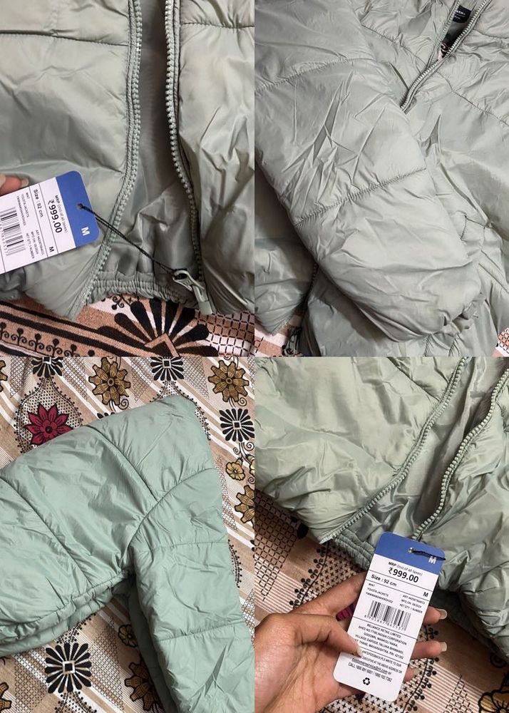 Light Green Puffer Jacket