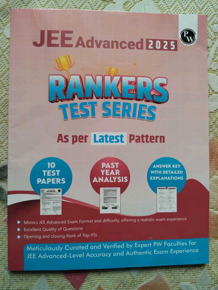 JEE Advanced 2025 Rankers Test Series