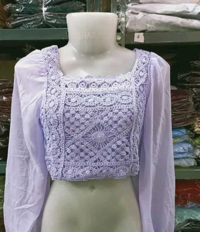 Purple Crop Top