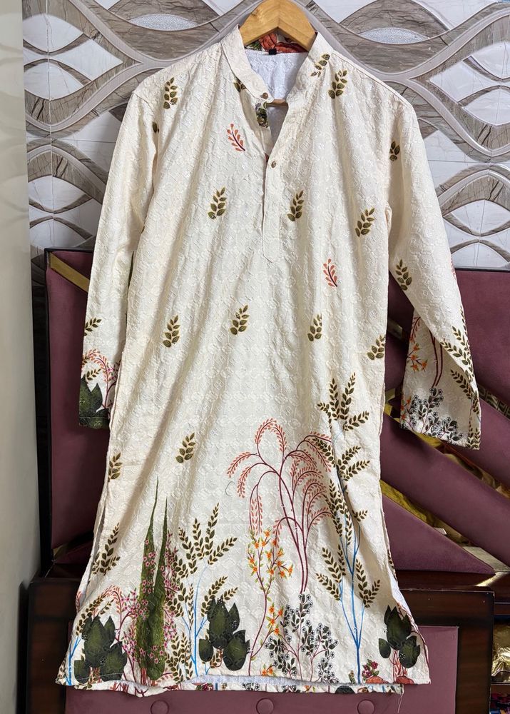 Floral Print Kurta