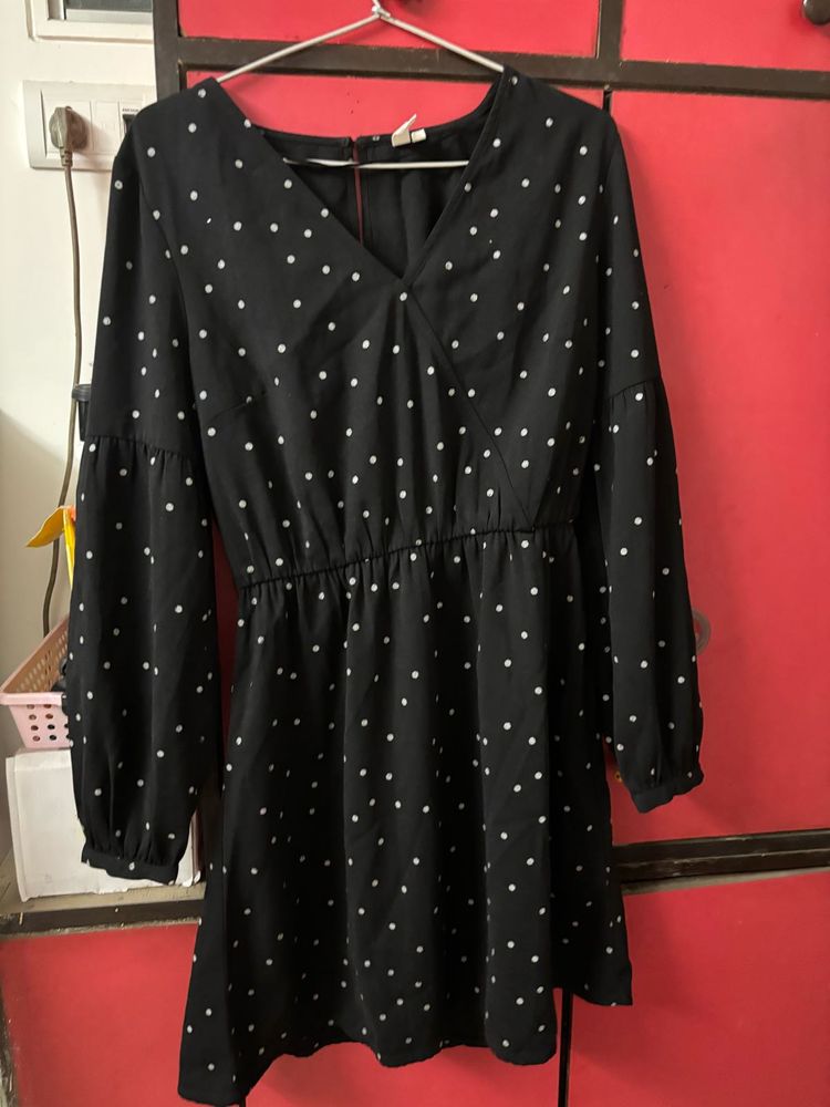 Black Polka Dot Dress