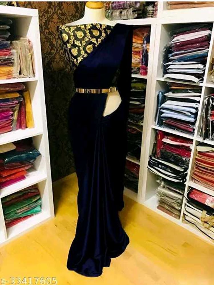 Elegant Velvet Saree