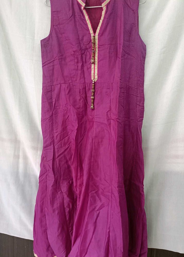 Purple Sleeveless Dress