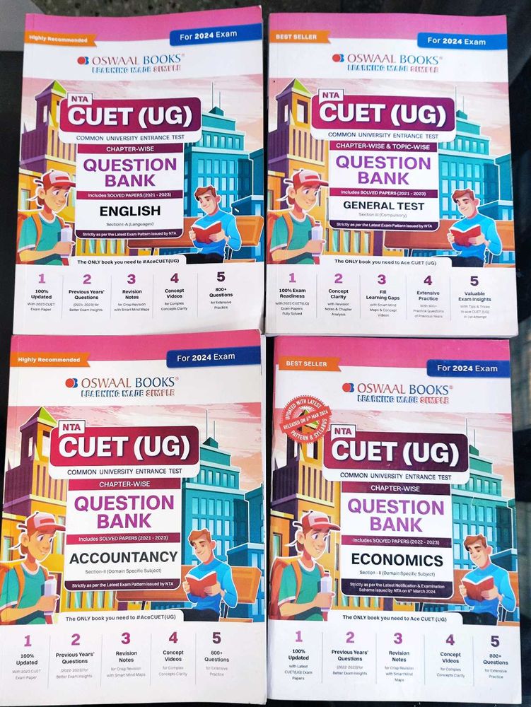 CUET (UG) Question Bank 2024 - Full Set