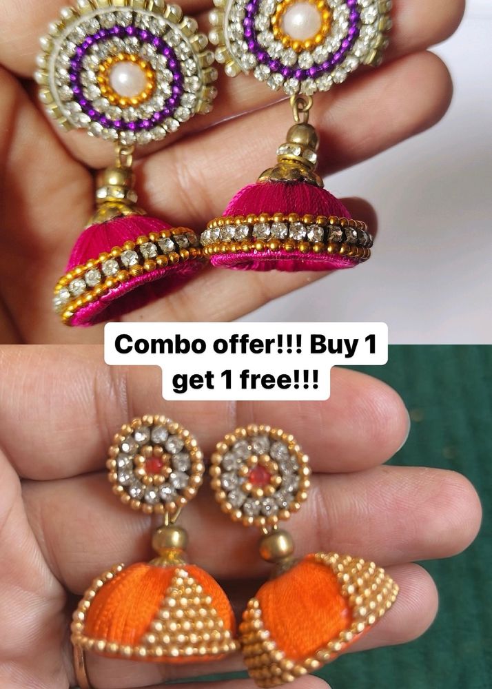 Colourful Jhumka Combo Offer