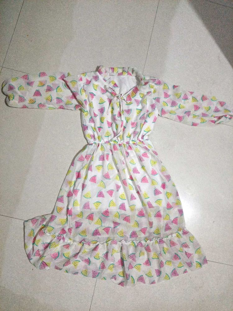 Cute Watermelon Print Dress