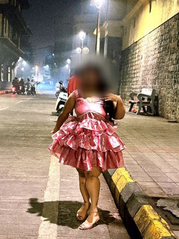 Pink Ruffled Party Dress