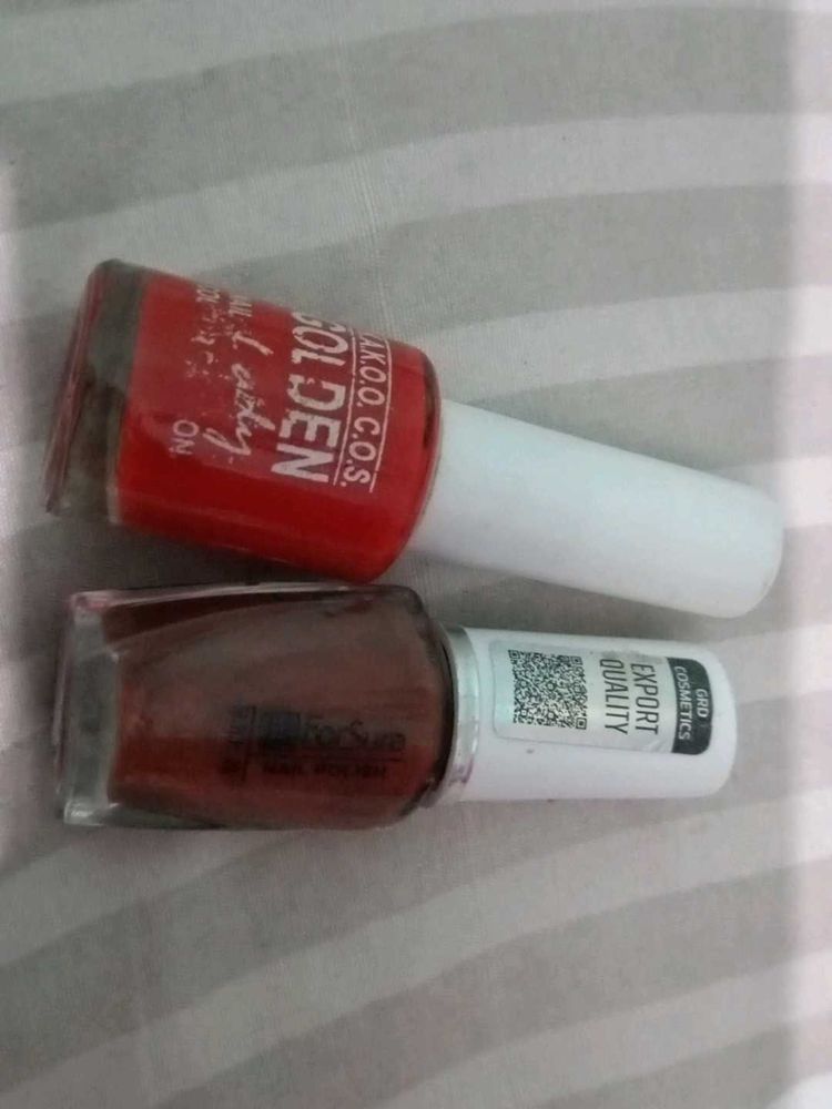 Nail Polish (Brown and Red)