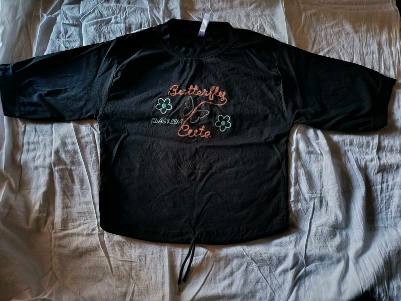 Cute Butterfly Graphic Top