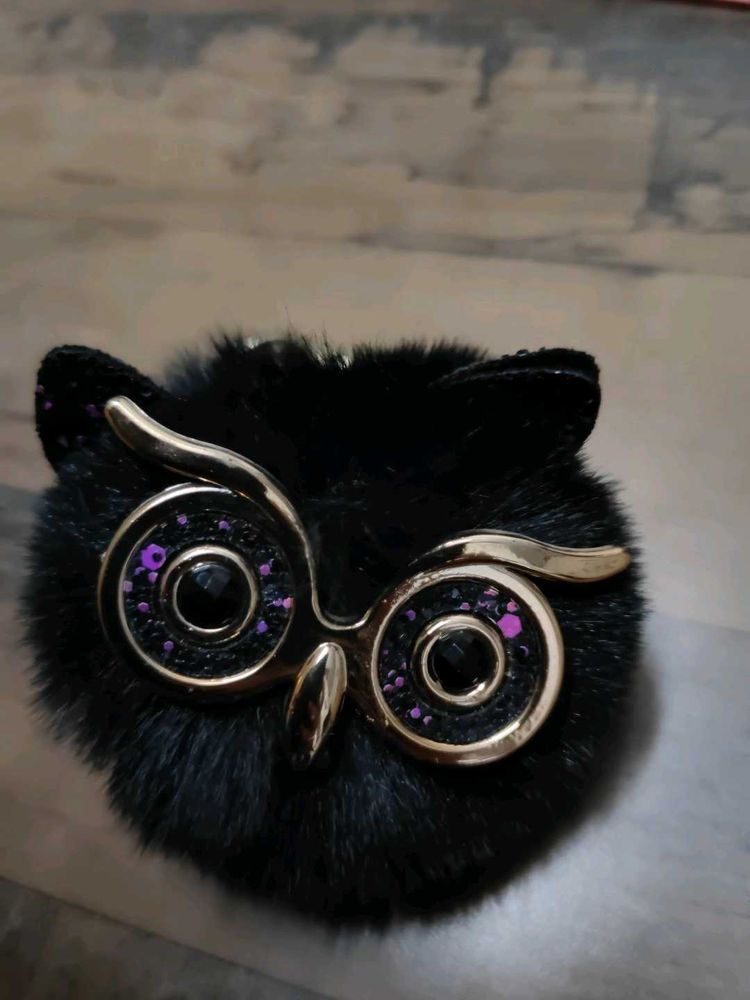Black Owl Keychain 🦉