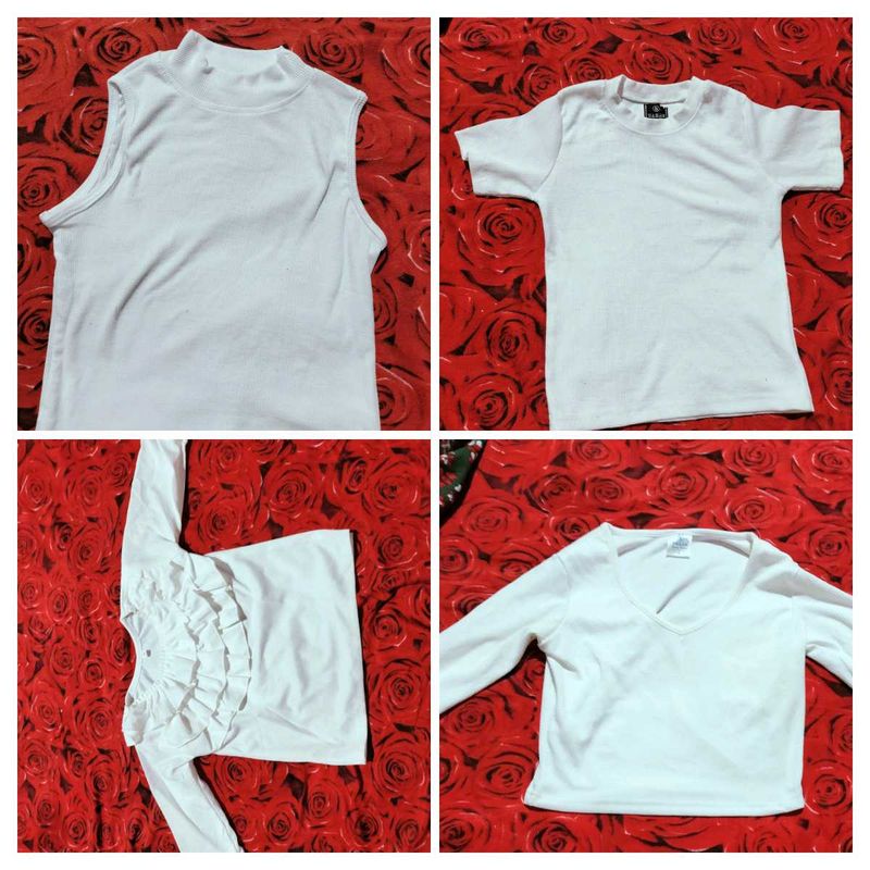 White Top Bundle - Size Small