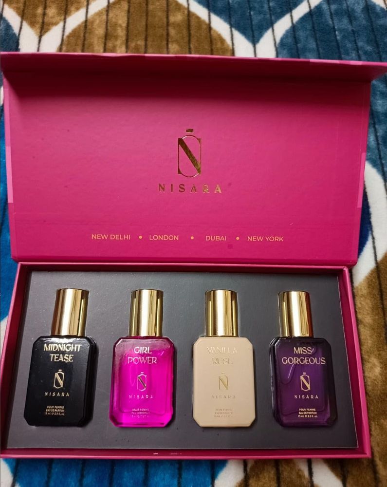 Nisara Long Lasting Women Perfume Gift Set 4x15ml
