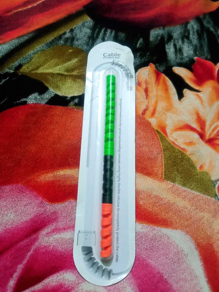Cable Protector - Green, Black, Orange