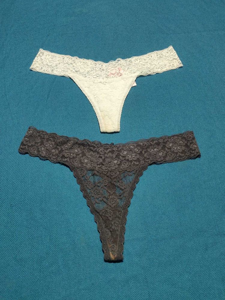 Lace Thong Panties - 2 Pack