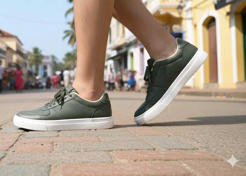 Woodland PU sneakers size 9🔥👟