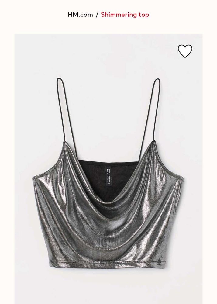 Shimmering Silver Top