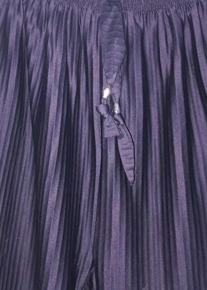 Pleated Palazzo Pants