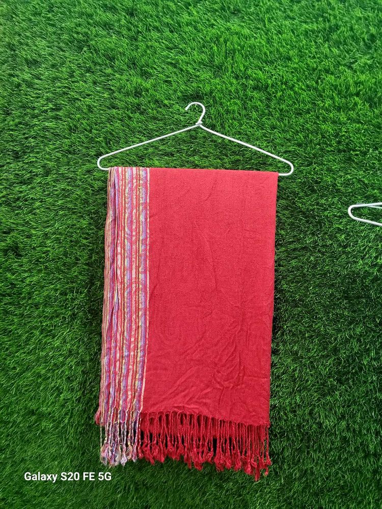 Red Woollen Stole