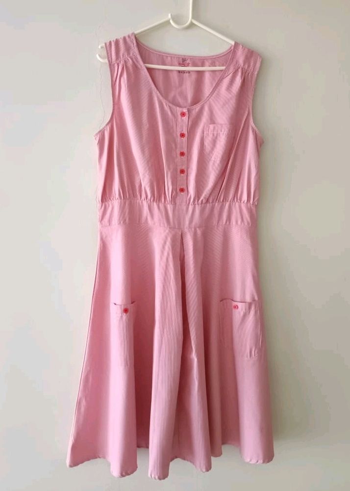 Cotton knee length dress #Sale