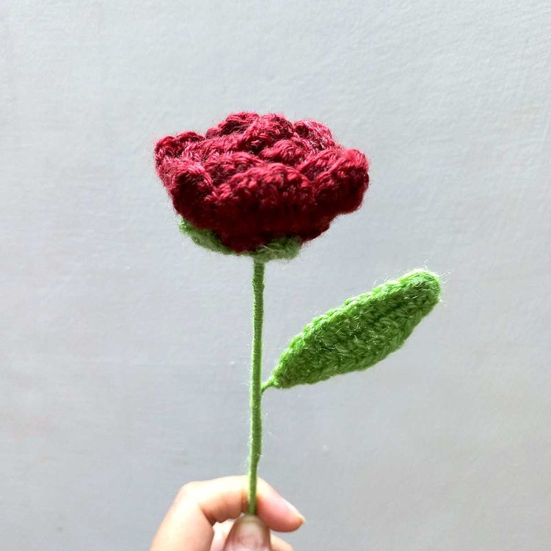 ✨🌹Cute Handmade Crochet Rose 🥀