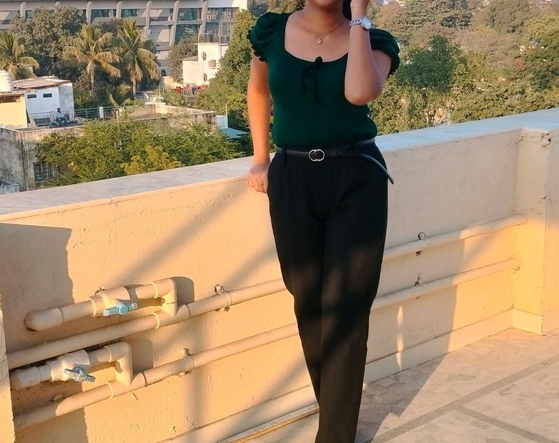 Olive Green Pretty Top. Also My Picture