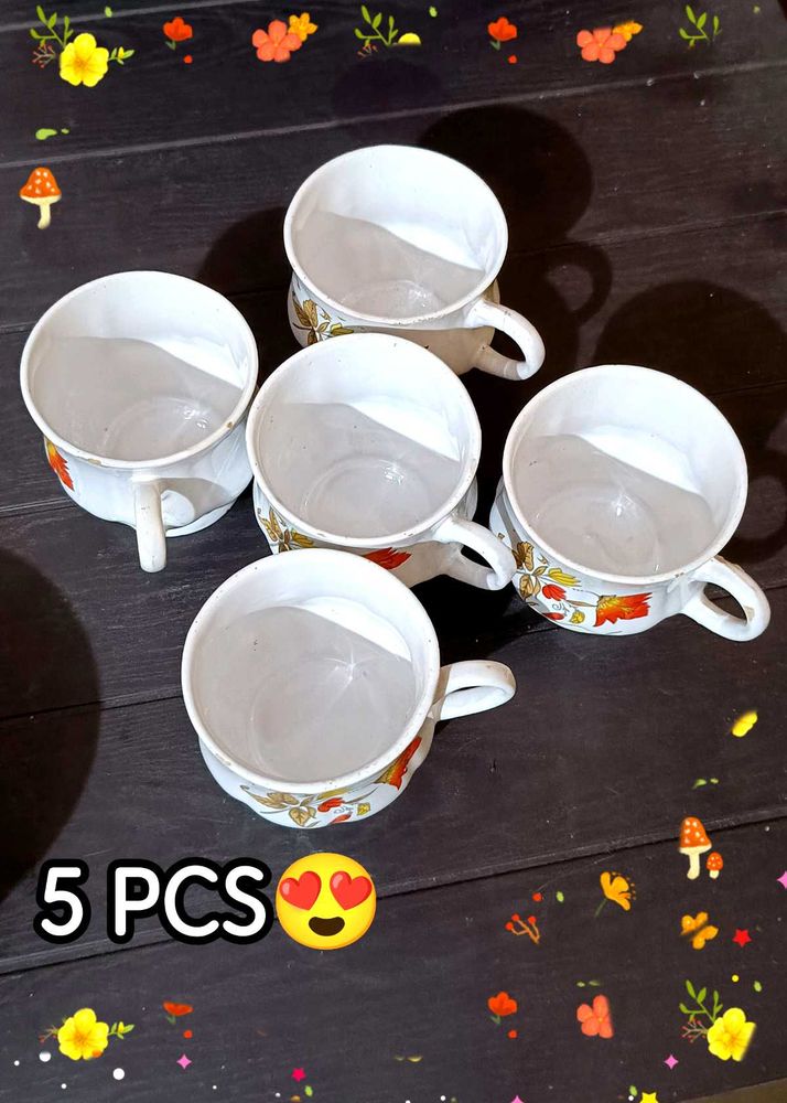 Vintage Tea Cups - Set of 5 😍💸