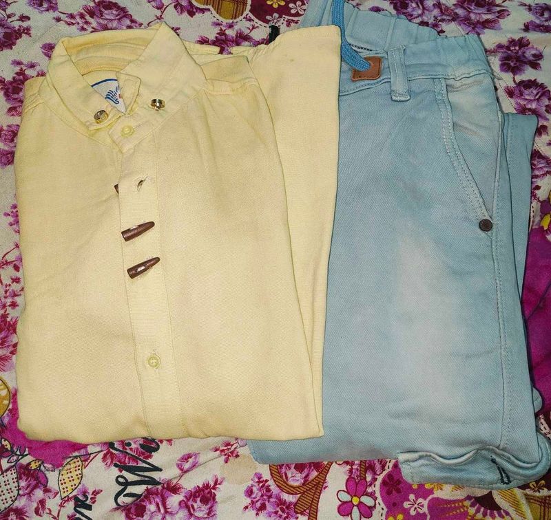 6 Pocket Jeans With Beautiful Shirt