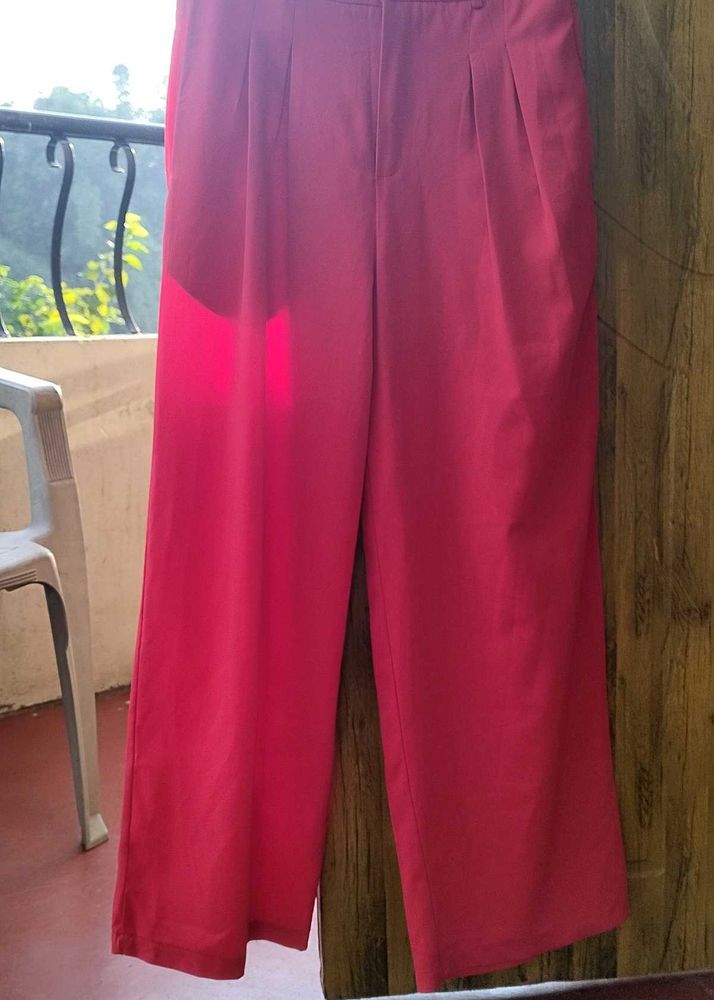 Pink Wide Leg Pants