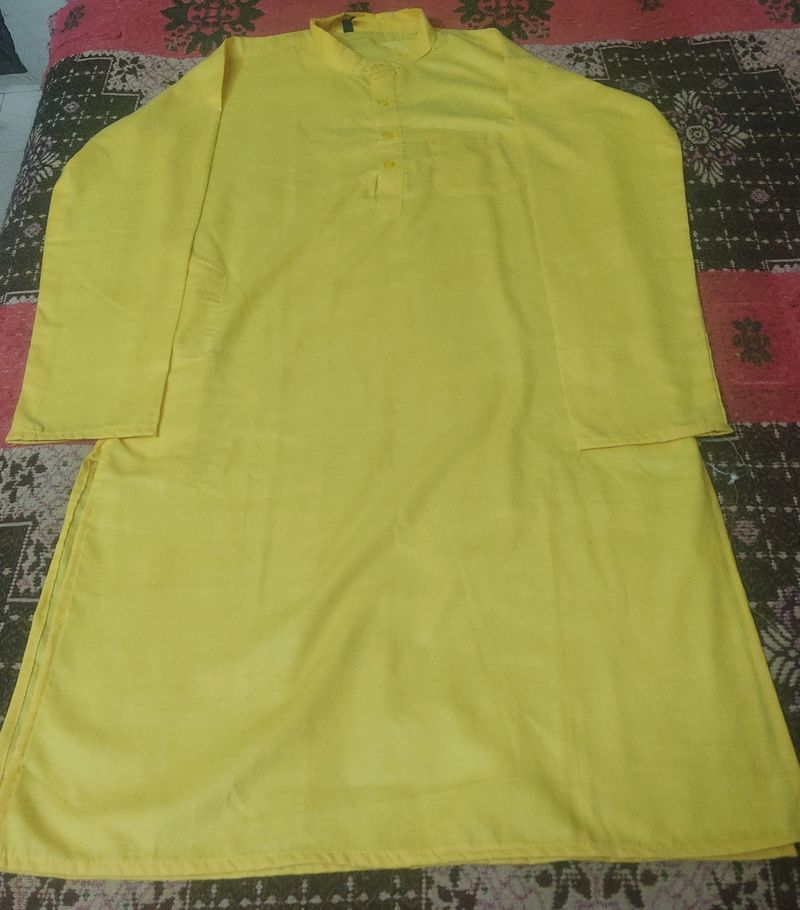 Men&#39;s Yellow Kurta
