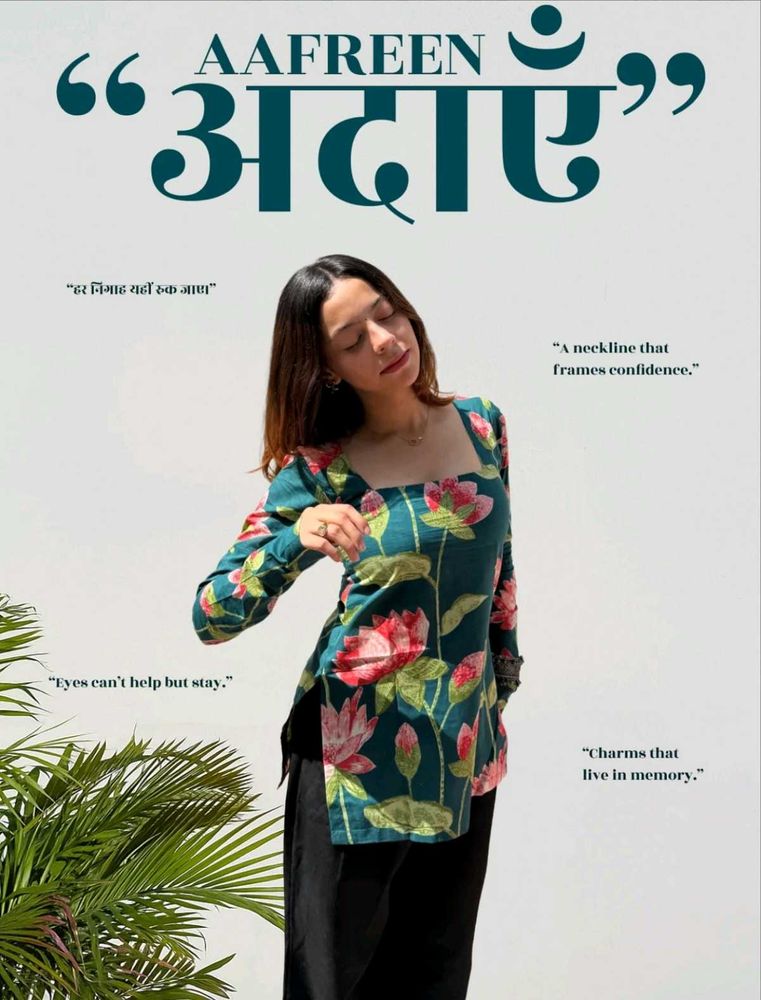 square neck short kurti