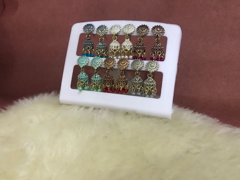 6 Jhumka Earring Set