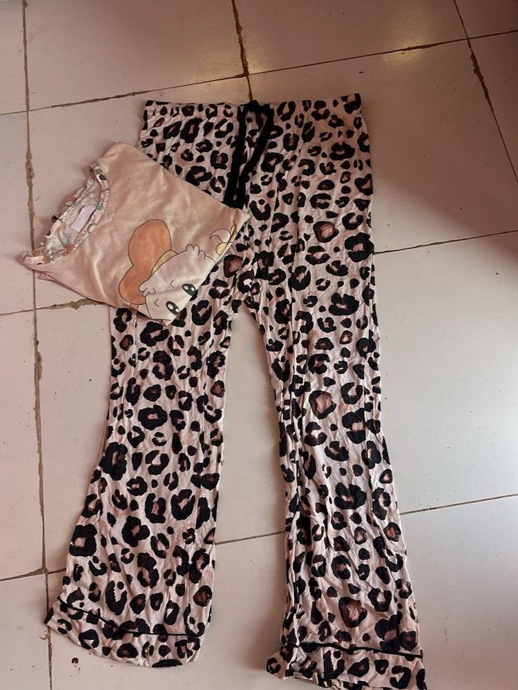 Cute Animal Print Pajama Set
