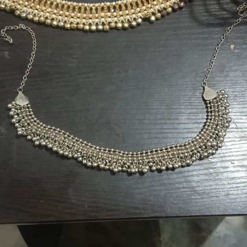 Silver Beaded Necklace