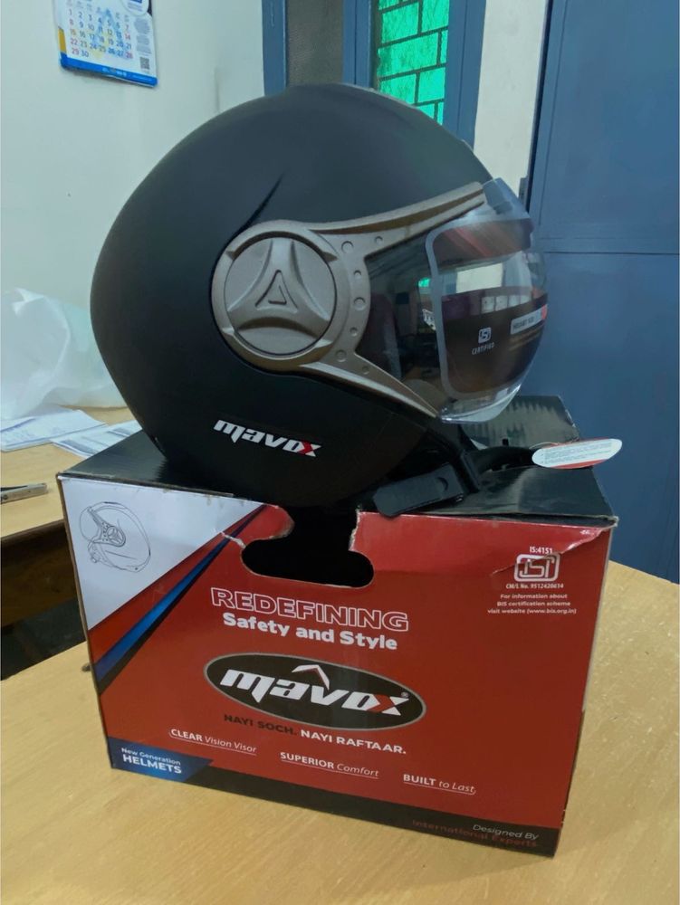 Mavox OX11 motor bike Helmet (URBAN MATT BLACK)