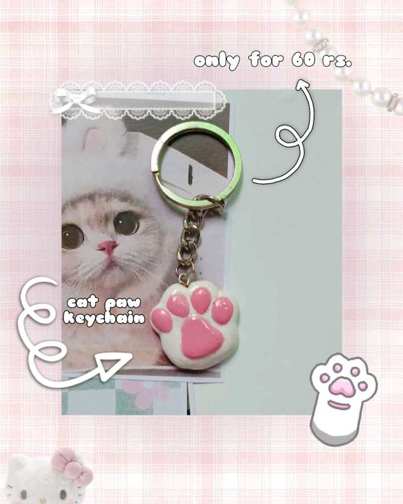 Cute Cat Paw Keychain