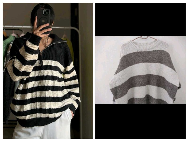 Striped Pullover Sweater combo B1G1