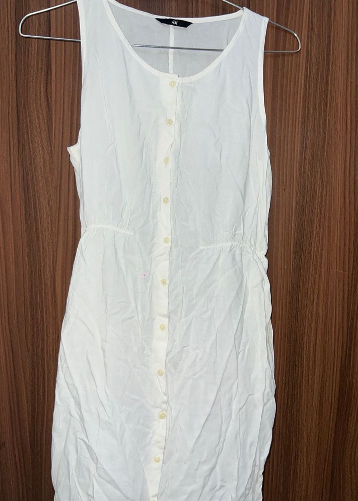 H&amp;M White Dress