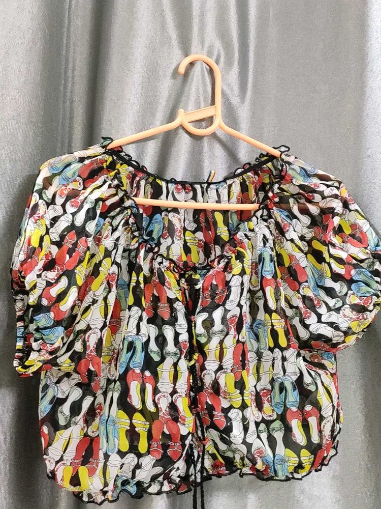Multicolor Crop Top