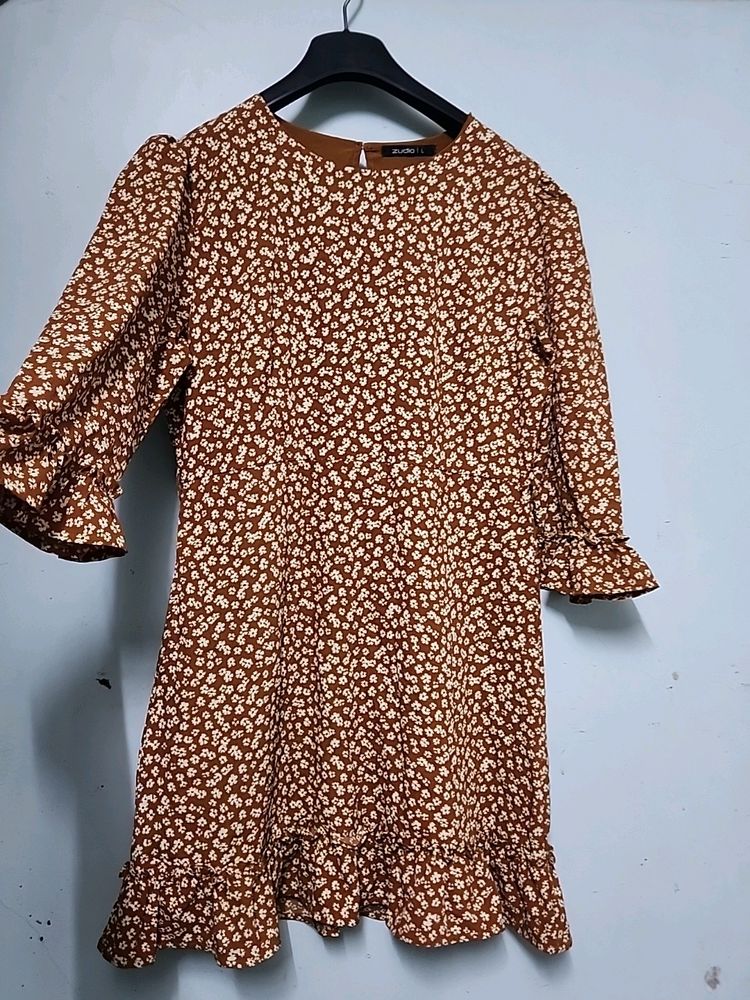 Rust Mini Dress