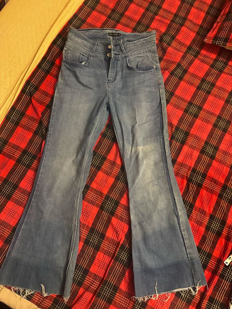 Flared Denim Jeans