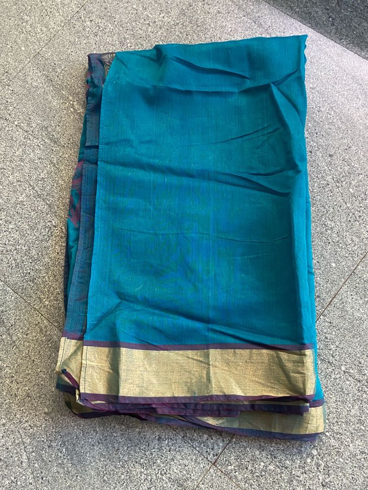 Elegant Teal Saree