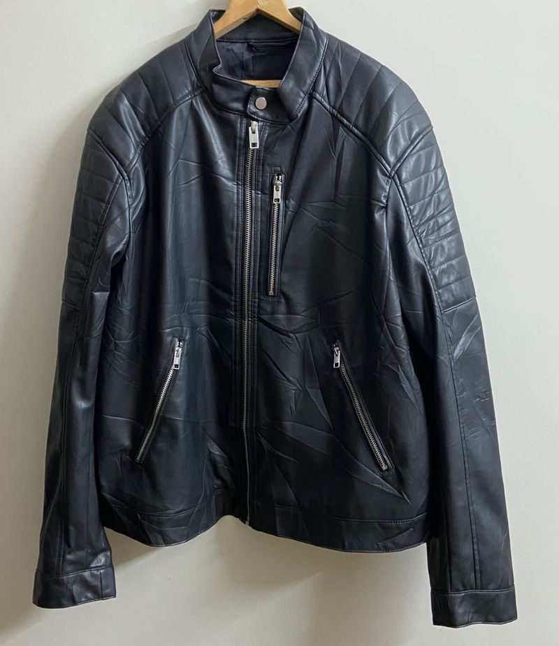 H&amp;M Black Leather Jacket